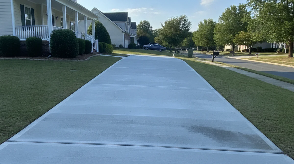 Sloped concrete driveway in Orangeburg SC